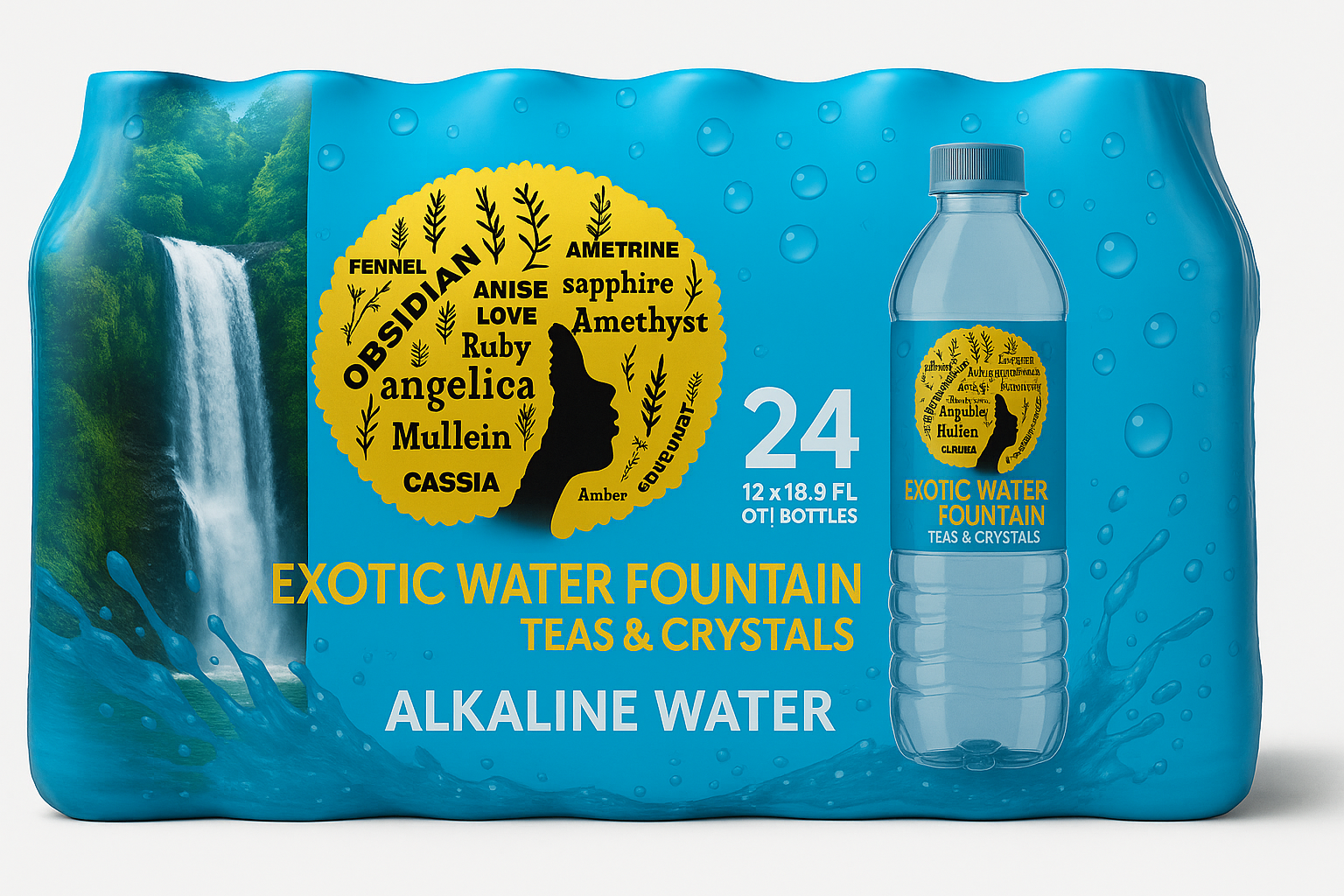 Exotic Water Fountain Packaging Design